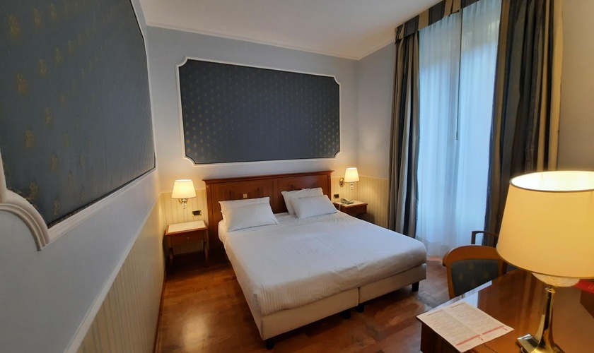Deux chambres adjacentes doubles ou deux lits Hôtel Andreola Central Milan